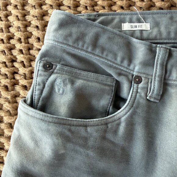 Todd Snyder Slim Fit Pants Gray 32x32 Ultra Soft Comfy Little Stretch - Picture 5 of 9